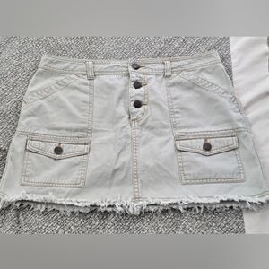 Copper Key Gray Cotton Skirt